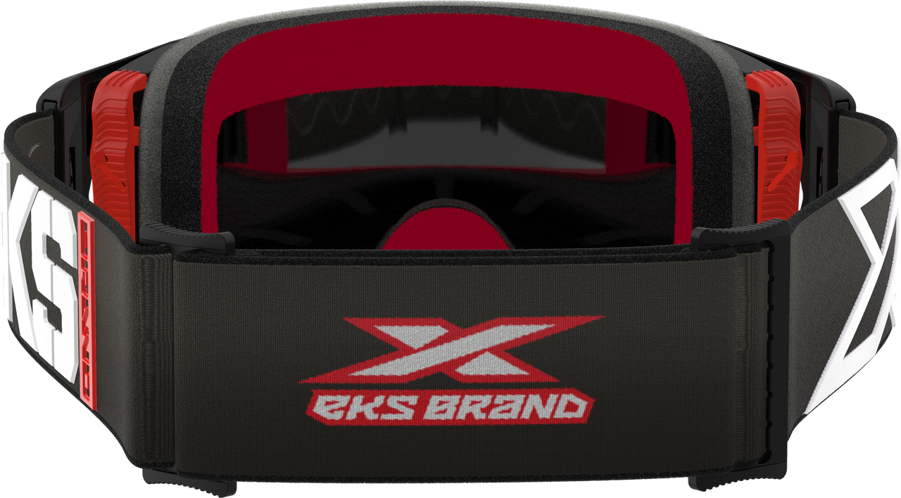 EKS BRAND - 067-12030 - LUCID CALIBER GOGGLE BLACK SILVER MIRROR LENS