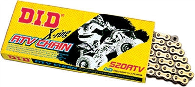 D.I.D. 520ATV X-Ring Gold Sealed Chain