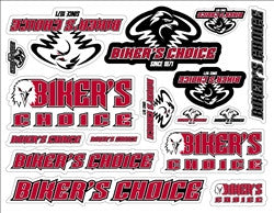 Bikers Choice Logo Decals - Logo Decal Sheet