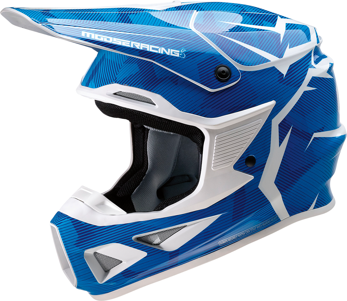 Moose Racing F.I. Agroid Camo MIPS Helmet Blue/White