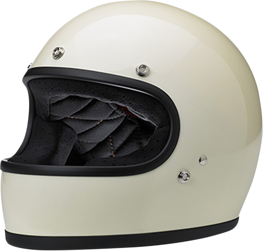 Biltwell Gringo Full Face Helmet Gloss Vintage White