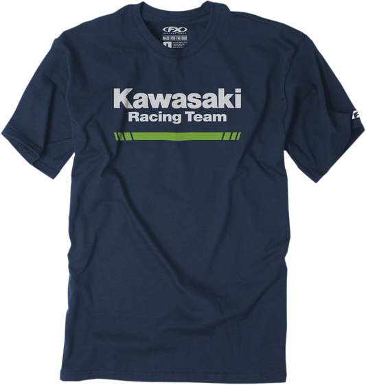 Factory Effex Kawasaki Stripes T-Shirt - Navy