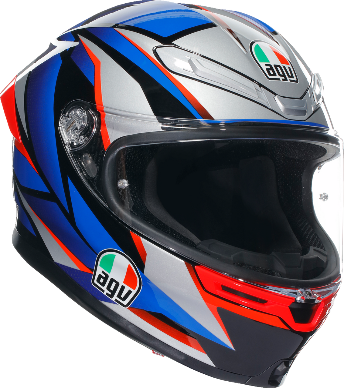 AGV K6 S Helmet Slashcut Black/Blue/Red
