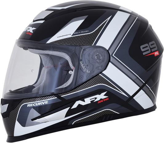 AFX FX-99 Full Face Helmet Recurve Black/White