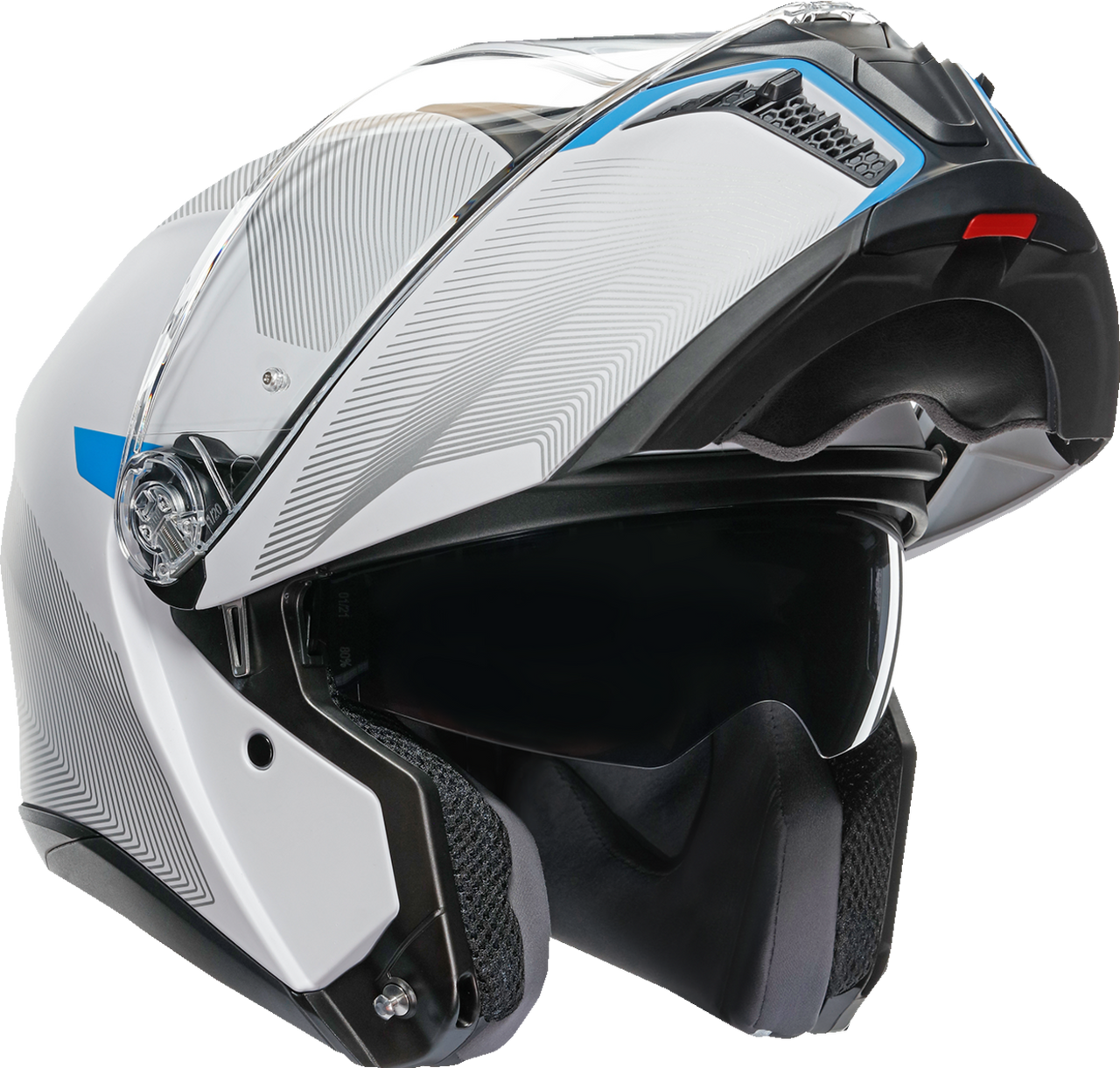 AGV Tourmodular Helmet Frequency Light Gray/Blue