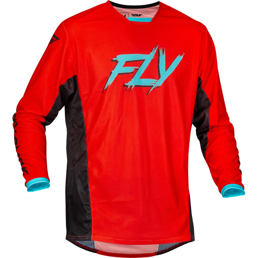 FLY Racing 2024 Kinetic Mesh Rave Jersey Pant Combo - Red/Black/Mint