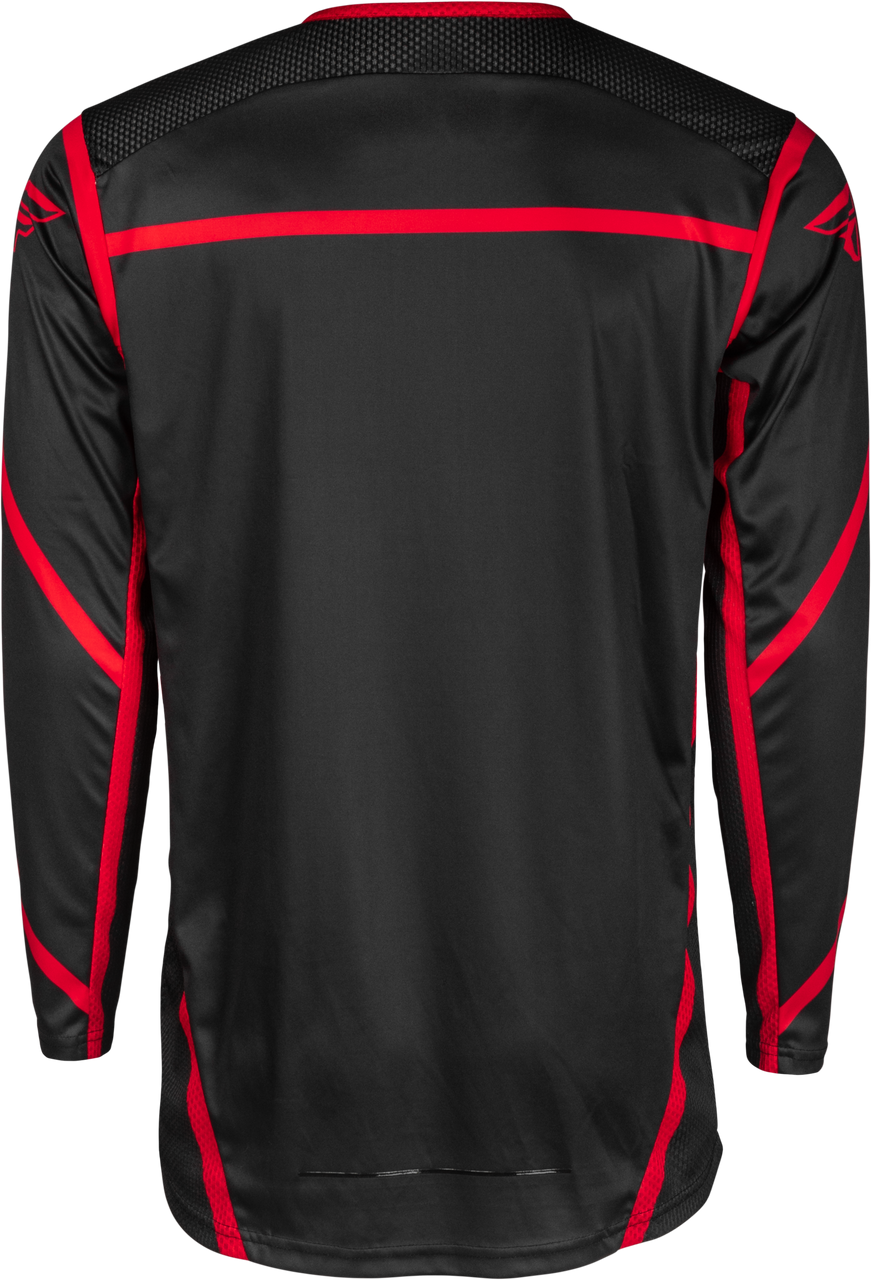 FLY Racing 2025 Youth Lite Jersey Black/Red Youth X-Large
