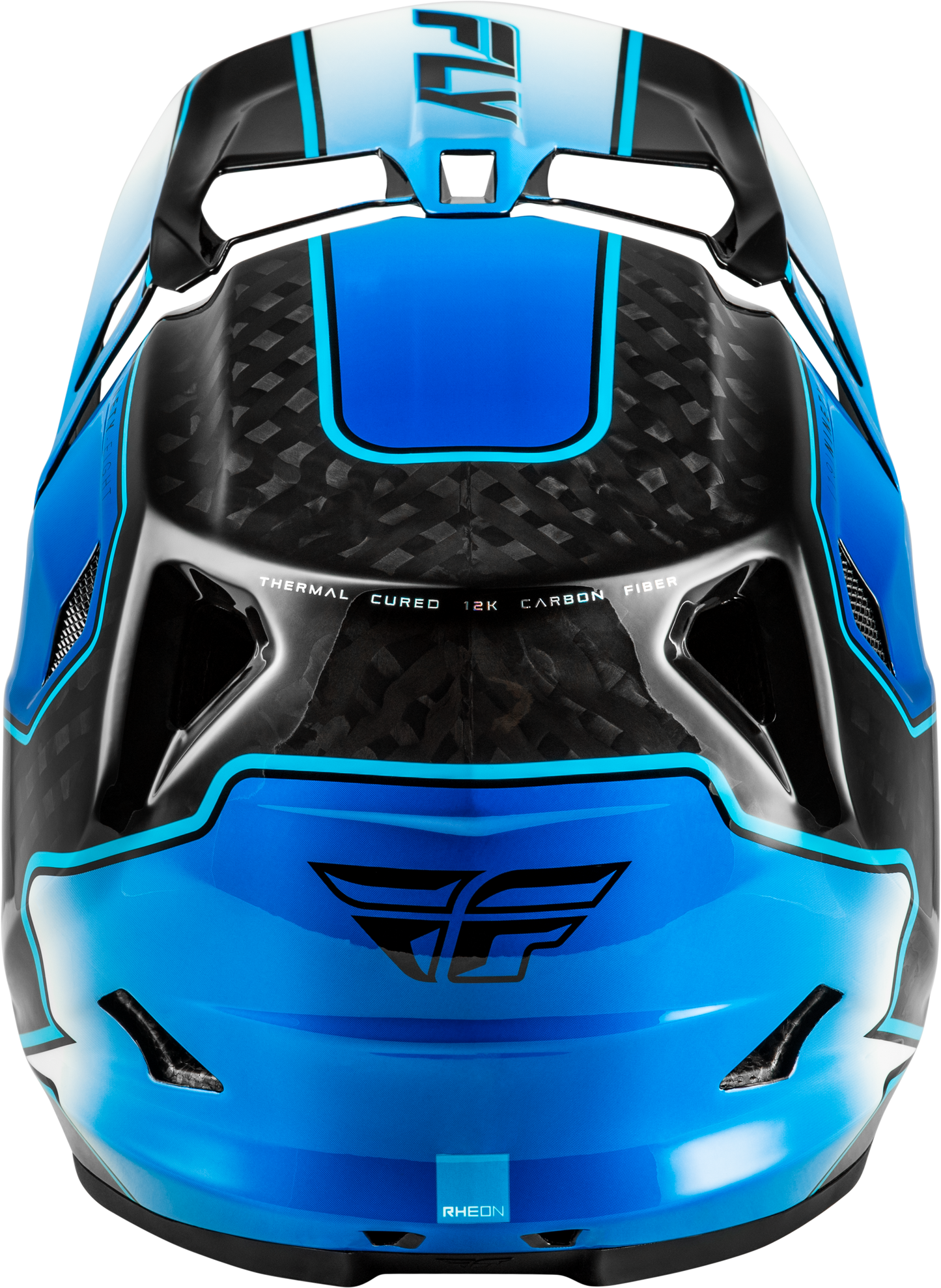 FLY Racing 2026 Werx-R Flow Carbon Helmet Black Carbon/Blue/White
