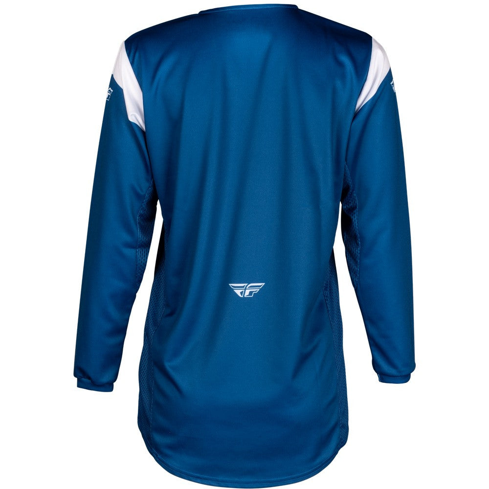 FLY Racing 2025 Youth Kinetic Stoke Jersey Pant Combo Navy/White