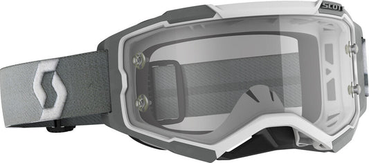 SCOTT - 274514-1039113 - FURY GOGGLE WHITE/GREY CLEAR WORKS LENS