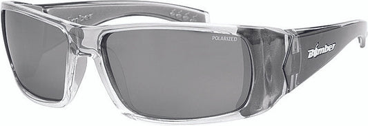 BOMBER - PB114 - PIPE BOMB EYEWEAR SMOKE W/SILVER MIRROR POLARIZED LENS