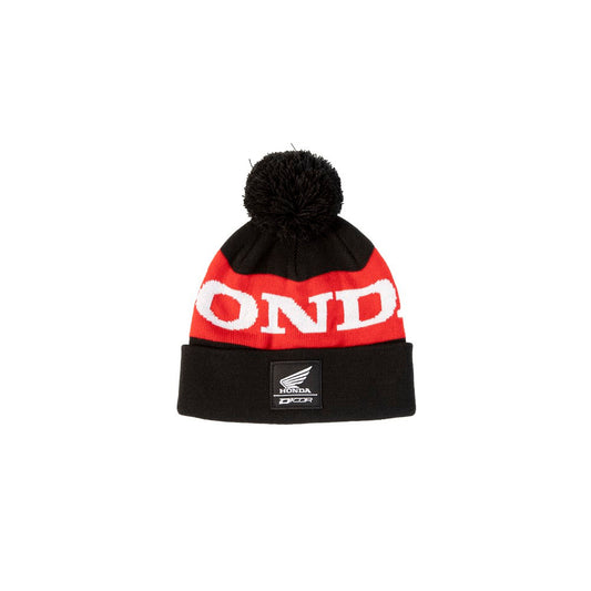 D'COR Honda Stripe Beanie - Black/Red