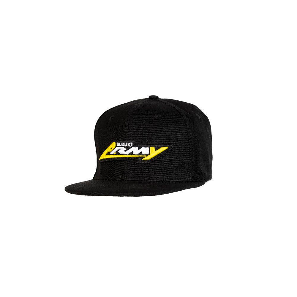 D'COR Suzuki RM Army Snapback Hat - Black