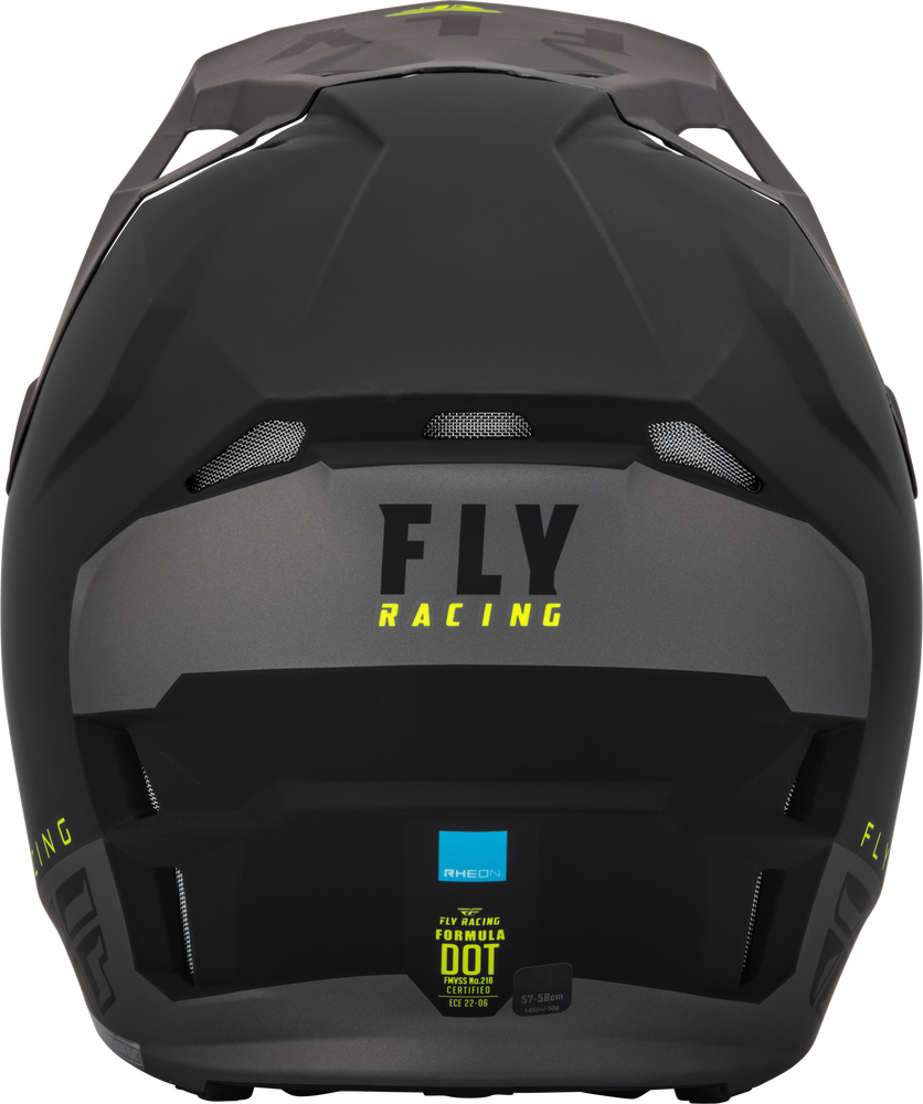 FLY Racing 2023 Formula CP Slant Offroad Helmet Matte Black/Grey/Hi-Vis