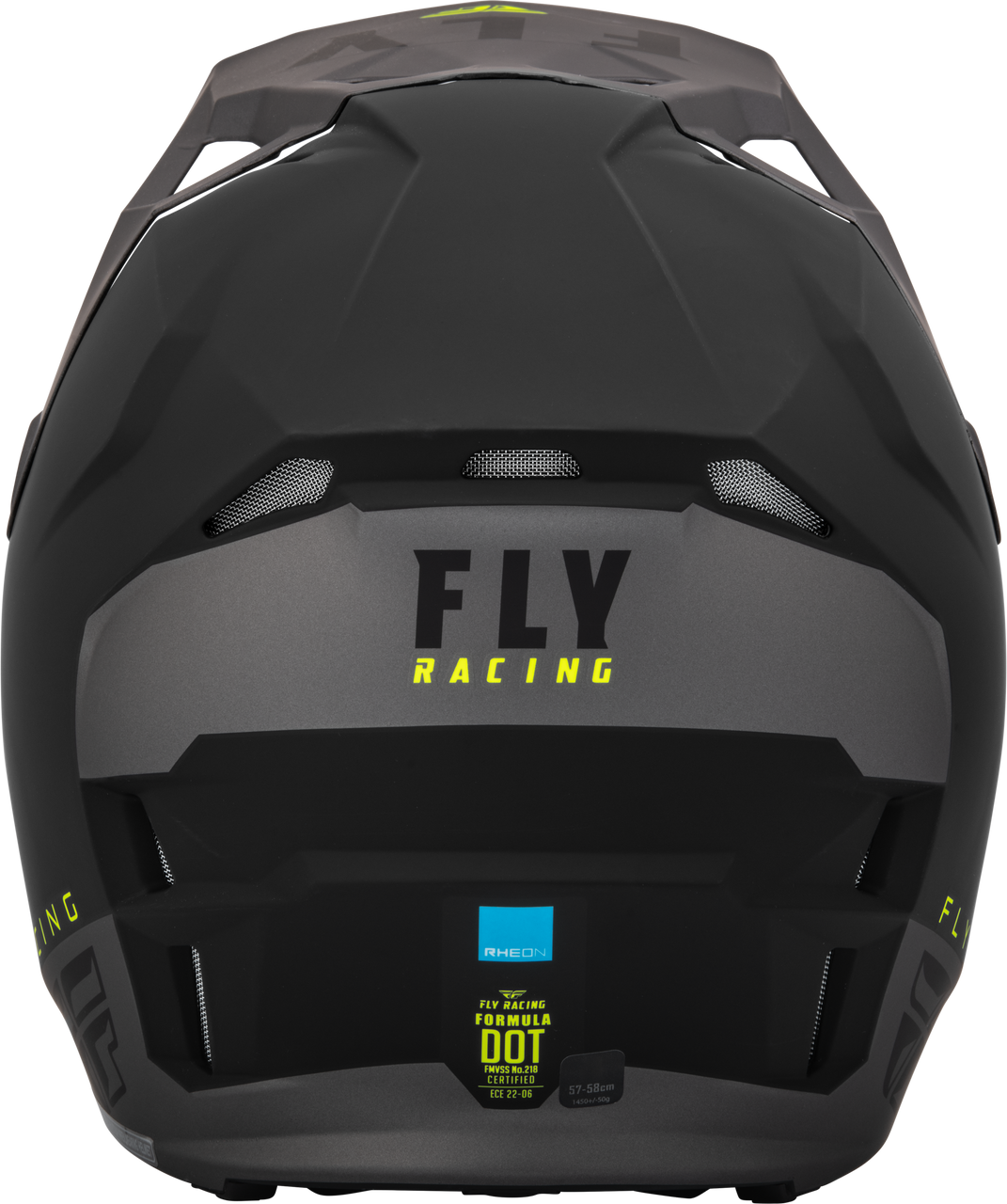 FLY Racing 2023 Youth Formula CP Slant Offroad Helmet Matte Black/Grey/Hi-Vis Youth Large