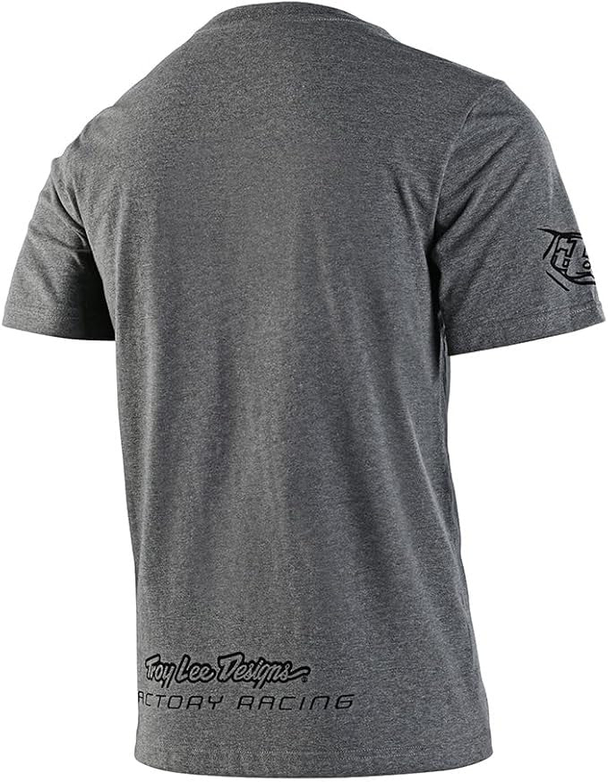 Troy Lee Designs Short Sleeve Tee TLD Factory Racing Heather Gray