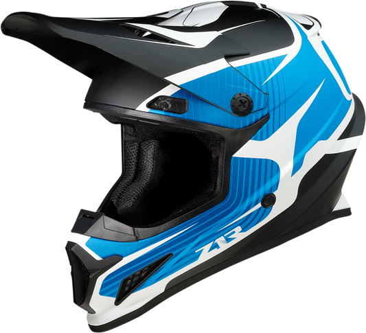Z1R Rise Flame Offroad Helmet Blue