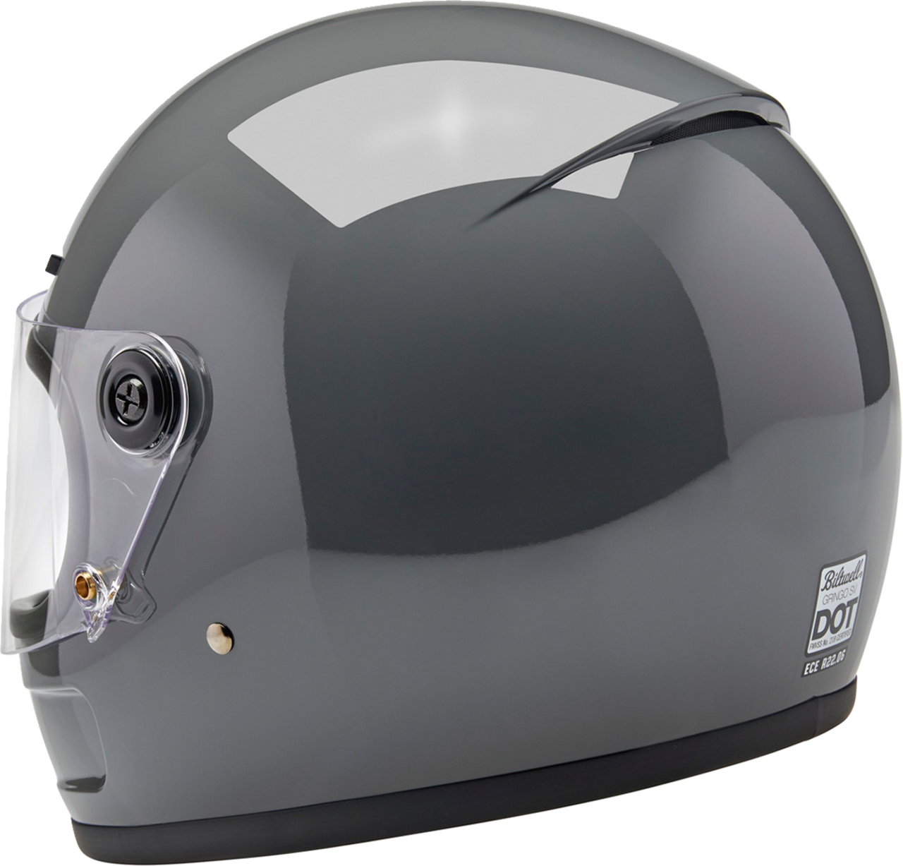 Biltwell Gringo SV Full Face Helmet Gloss Storm Gray