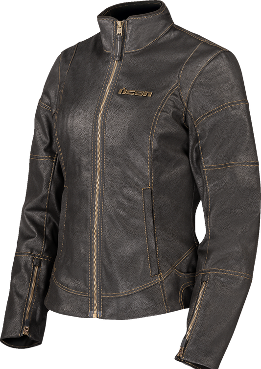 ICON Womens Tuscadero 3 Jacket Black