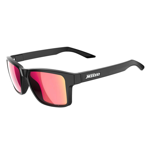 Klim Ignition Sunglasses Matte Black - Smoke Red Mirrored