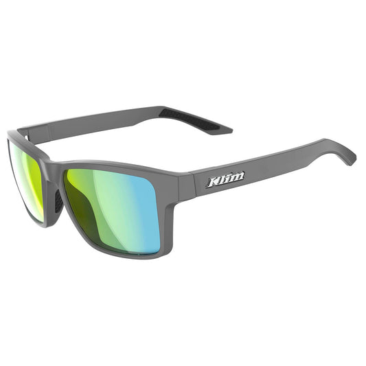 Klim Ignition Sunglasses Matte Gray - Smoke Green Mirrored
