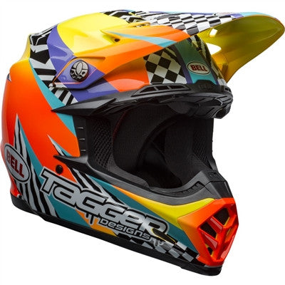 Bell 2020 Moto-9 MIPS Offroad Helmet - Tagger Breakout Gloss Orange/Yellow