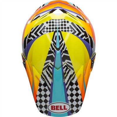 Bell 2020 Moto-9 MIPS Offroad Helmet - Tagger Breakout Gloss Orange/Yellow