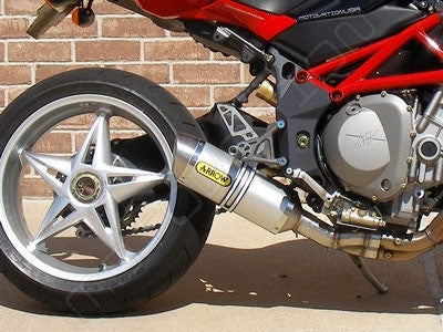 Arrow Thunder Low Mount Exhaust System - MV Agusta Brutale 750