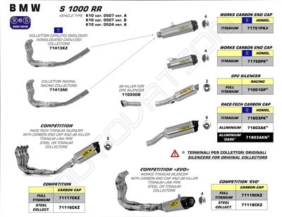 Arrow Competition EVO Exhaust Full System - BMW S1000RR