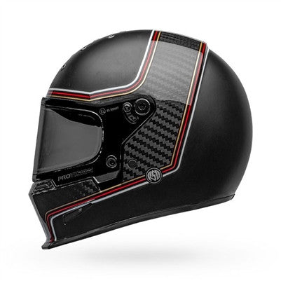 Bell Eliminator Carbon Full Face Helmet - RSD The Charge Matte/Gloss Black
