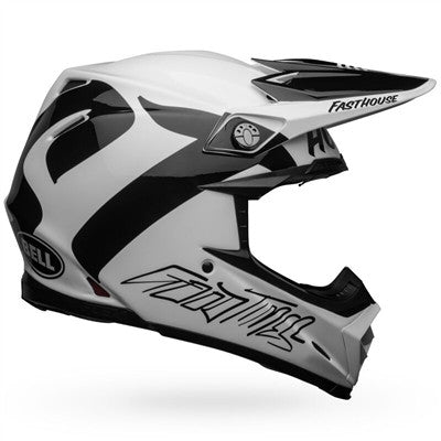 Bell Moto-9 Flex Fasthouse Newhall Offroad Helmet - Gloss White/Black