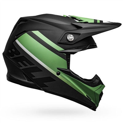 Bell Moto-9 MIPS Prophecy Offroad Helmet - Matte Black/Dark Green