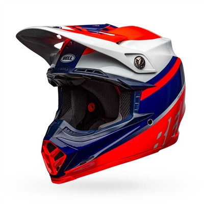 Bell Moto-9 MIPS Prophecy Offroad Helmet - Gloss Infrared/Navy/Gray