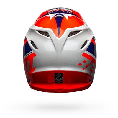 Bell Moto-9 MIPS Prophecy Offroad Helmet - Gloss Infrared/Navy/Gray