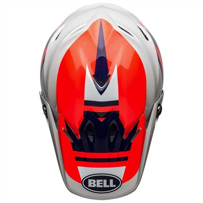 Bell Moto-9 MIPS Prophecy Offroad Helmet - Gloss Infrared/Navy/Gray