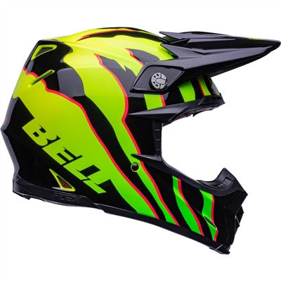 Bell Moto-9S Flex Claw Offroad Helmet - Black/Green