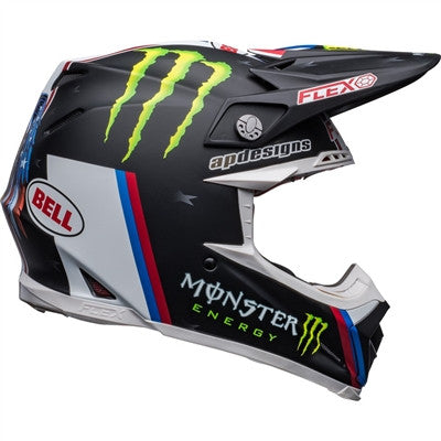 Bell Moto-9S Flex Tomac Replica 22 Offroad Helmet - Matte Black/White