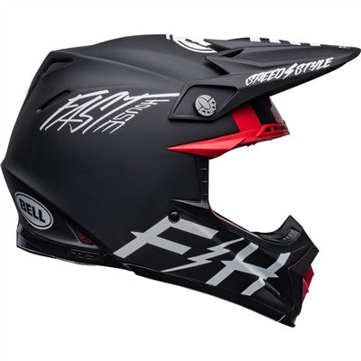 Bell Moto-9S Flex Fasthouse Tribe Offroad Helmet - Matte/Gloss Black/White