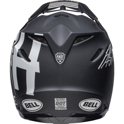 Bell Moto-9S Flex Fasthouse Tribe Offroad Helmet - Matte/Gloss Black/White