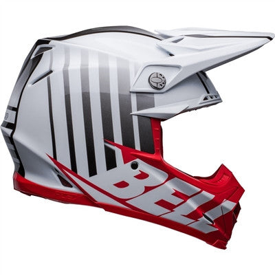 Bell Moto-9S Flex Sprint Offroad Helmet - Matte/Gloss White/Red