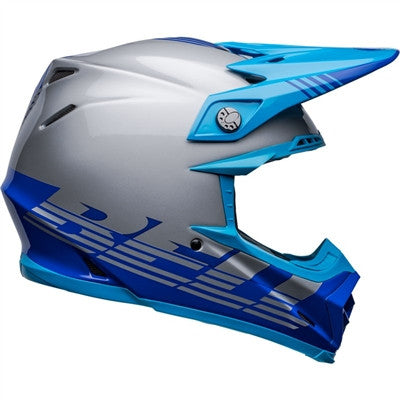 Bell Moto-9 MIPS Louver Offroad Helmet - Gray/Blue