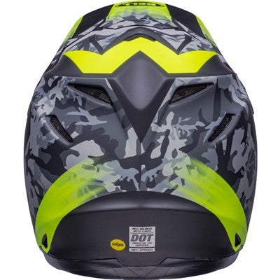 Bell Moto-9 MIPS Venom Matte Offroad Helmet - Matte Black Camo/Hi-Viz Yellow