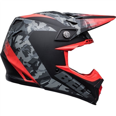 Bell Moto-9 MIPS Venom Matte Offroad Helmet - Matte Black Camo/Infrared