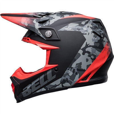 Bell Moto-9 MIPS Venom Matte Offroad Helmet - Matte Black Camo/Infrared