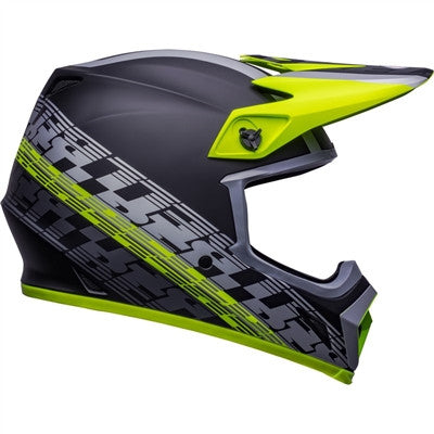 Bell MX-9 MIPS Offset Offroad Helmet - Matte Black/Hi-Viz Yellow