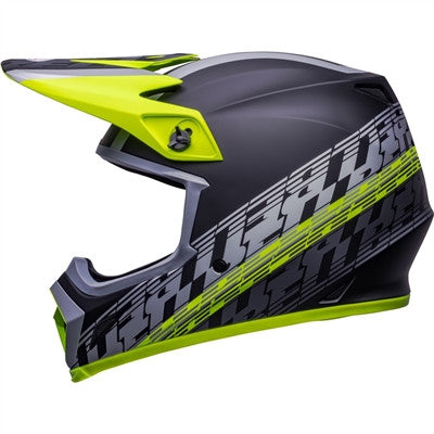 Bell MX-9 MIPS Offset Offroad Helmet - Matte Black/Hi-Viz Yellow
