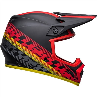 Bell MX-9 MIPS Offset Offroad Helmet - Matte Black/Red