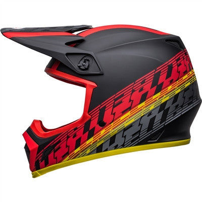 Bell MX-9 MIPS Offset Offroad Helmet - Matte Black/Red