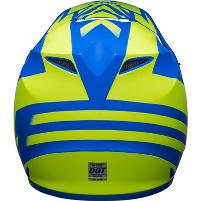 Bell MX-9 MIPS Disrupt Offroad Helmet - Matte Classic Blue/Hi-Viz Yellow