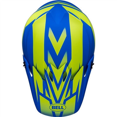 Bell MX-9 MIPS Disrupt Offroad Helmet - Matte Classic Blue/Hi-Viz Yellow